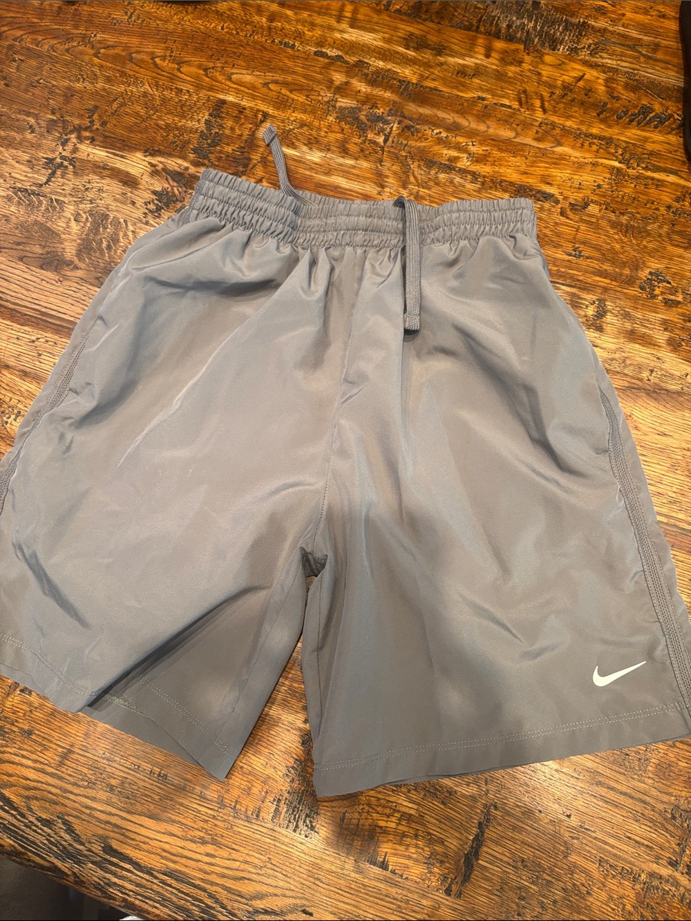 Nike Boy’s Grey Athletic Shorts - Lightweight Performance